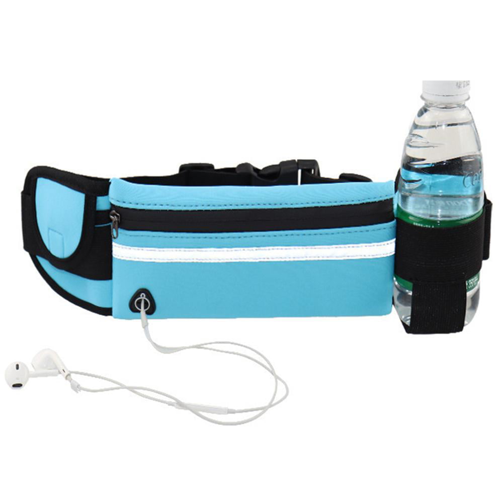 Running Belt Waist Pack Waist Bag Water Bottle Holder Sports Fitness Phone Pouch 