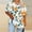 1-Blue, variant on Women Graphic Print Oversized T Shirt, Short Sleeve Summer Loose Fit Tee Top, Women's Plus Size Topss Dressy Casual V Neck Tunic Blouse
