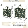 thumbnail image 2 of FORMRS Womens Corduroy Tote Bag Crossbody Shoulder Handbag with Pocket, Green Leaves, 2 of 7
