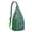 Green-44, variant on Tribal Elephant Print Sling Backpack - Boho Chic Vintage Design Crossbody Bag, Multi-Functional Travel Pack with Layered Storage