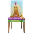 thumbnail image 2 of Funda protectora para silla ABPHQTO Lotus Pose Yoga Cute Big Bear y Master Rat Juego de 6, 2 of 4
