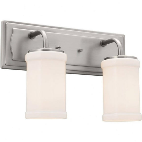 2 Light Vanity Light in Homestead Style-10.25 inches Tall and 6.25 inches Wide-Classic Pewter Finish Bailey Street Home 147-Bel-4652864