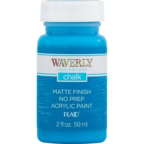 Waverly Inspirations 60890E Chalk Paint, Ultra Matte, Peacock, 2 fl oz