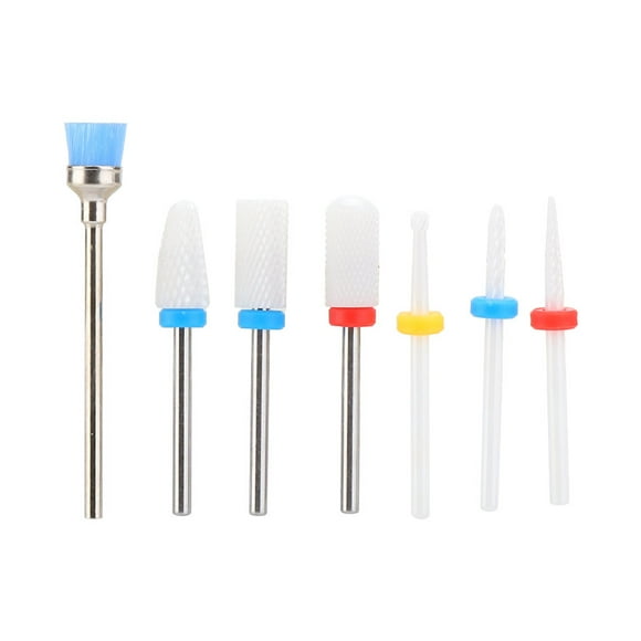 Brocas para uñas 7 piezas juego de brocas para uñas Jadeshay Taladro para uñas Brocas