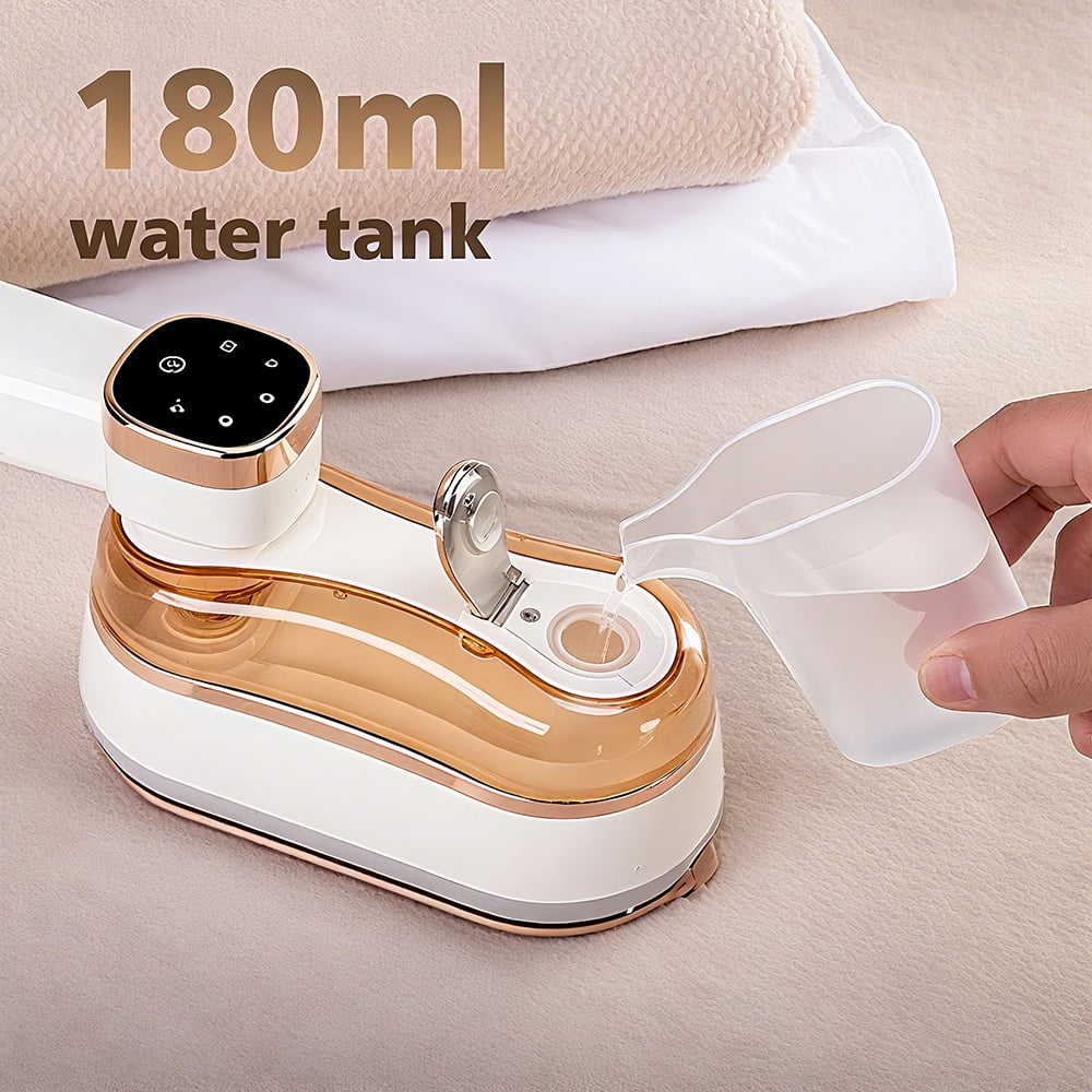 2 In 1 Portable Ironing Machine, Handheld Clothing Steam Iron, 1200W +20 Seconds Fast Heating,180°Rotation, LCD Display Ironing Mode, 7-Hole Pressurized Steam