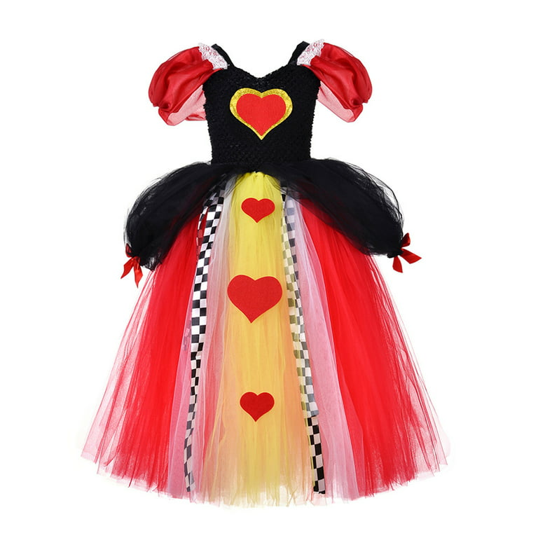 Queen Of Hearts Costume, Halloween New Costume Performance Costume Peach  Heart Queen Alice In Wonderland Red Queen Cos Clothing