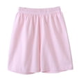 thumbnail image 2 of Afuyipoi Shorts for Boys,Breathable Quick-Dry Solid Color Summer Casual Shorts Pink 13-14, 2 of 5