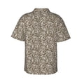 thumbnail image 3 of Daiia Flower Rose Hawaiian Shirt for Men Gentle Cotton Regular Short Sleeve Casual-X-Large, 3 of 9