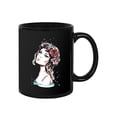 thumbnail image 2 of Flower Wreath Woman Mug  -Image by Shutterstock,, 2 of 4