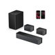 thumbnail image 1 of ULTIMEA Barra de sonido 5.1 para Smart TV, sistema de sonido envolvente virtual para TV, potencia máxima de 320 W, altavoces envolventes ajustables y subwoofer, control de aplicaciones, barra de sonid, 1 of 5