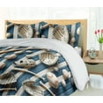 thumbnail image 3 of Ambesonne Baseball Duvet Cover Set, Print of Ballbats Gloves, Queen, Pale Camel Sea Blue Ivory, 3 of 4