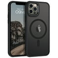 thumbnail image 1 of DOMAVER Magnetic iPhone 12 Case / iPhone 12 Pro Case 6.1" - Slim Fit Matte Translucent Cover | MagSafe Compatible | Shockproof Anti-Yellowing | Black, 1 of 8