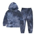 thumbnail image 3 of Ruyang Toddler Baby Boys Girls Hoodie Set Tie-Dye Casual Long Sleeve Sweatshirt Hooded Pullover Tops and Pants 2PCS Outfits, 3 of 3