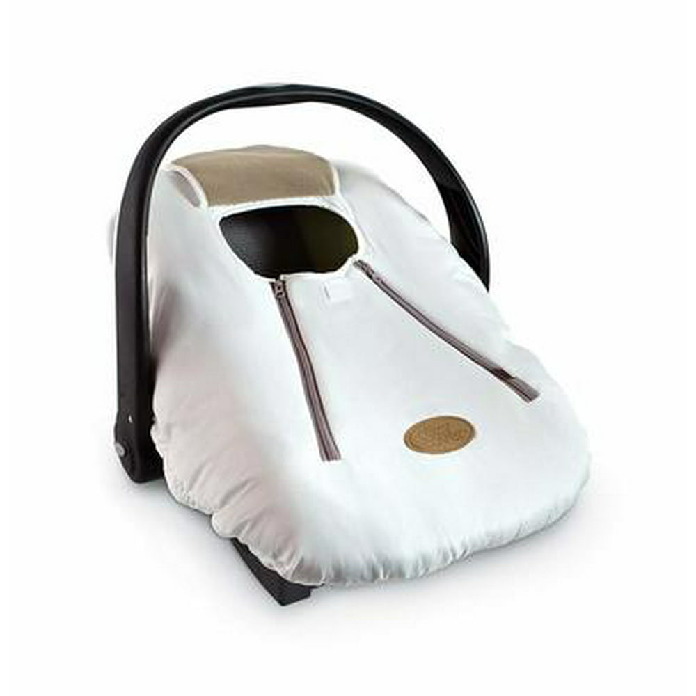 Cozy Cover Infant Carrier Baby Car Seat Cover WHITE Soft Winter