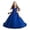 Blue, variant on Fgnfyis Girls Dress Long Flowy Summer Formal Gown for Piano Performance Party Wedding Toddler Girl Dress Pink 9-10 Years