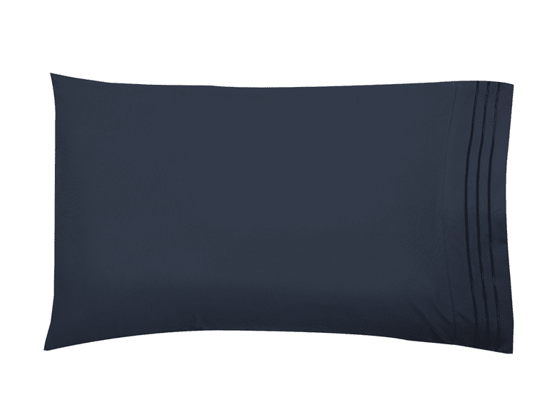 Better Homes & Gardens Embroidered Luxury Microfiber Pillowcase Set, Standard, Charc, 2pc