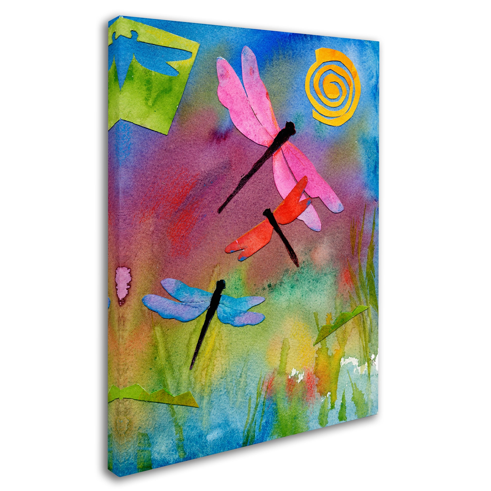 Trademark Fine Art 'Dragonflies' Canvas Art by Whiskers Studio