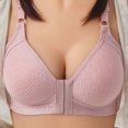 thumbnail image 2 of JGTDBPO Front Closure Bras For Women No Underwire Plus Size Full Coverage Bras Front Snap Bras Post Surgery Front Closure Brassiere Sports Bra Wireless Minimizer Bra, 2 of 7