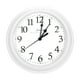 thumbnail image 1 of Reloj de Pared Uxcell de 9 Pulgadas, Operado por Batería, Silencioso, Relojes de Pared Redondos Blancos, 1 of 6
