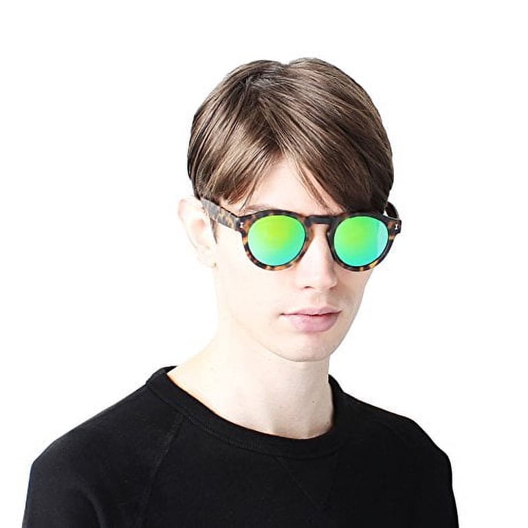 Illesteva Leonard Tortoise with Green Mirrored Lenses  display picture 3