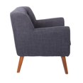 thumbnail image 3 of Mill Lane Chair in Navy Blue Fabric with Coffee Legs, 3 of 4