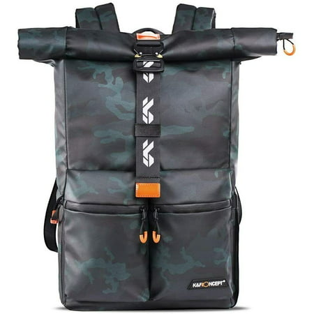 K&F Concept Camera Backpack SLR/DSLR Bag with Rain Cover for 15.6" Laptop Lens Camera Accessories