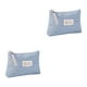 thumbnail image 3 of Yuarrent Estuche cosmético bolsa de maquillaje bolsa de almacenamiento lona impermeable exquisito diseño elegante dulce regalo multiusos Azul claro 2piezas, 3 of 6