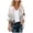 Grey, variant on Womens Chiffon Cardigan Floral Print Puff Sleeve Loose Fit Cover Up Blouses Blue,2XL