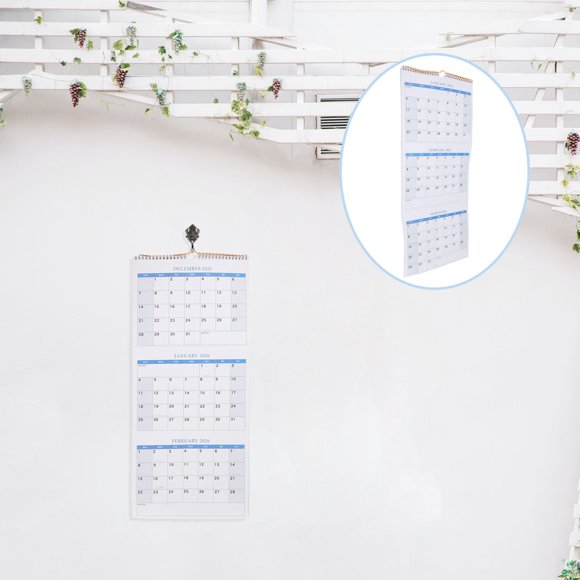UPGRATOR Vertical Wall Calendar 2026 Ink Resistant Paper For Office Scheduling 1Pcs