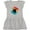 AC-Heather Grey, variant on Inktastic Drummer Retro Drum Set Girls Toddler Dress
