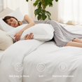thumbnail image 3 of Juego de cama Bedsure King, funda de edredón con sábana bajera ajustable, 4 piezas, 3 of 7