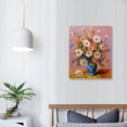 thumbnail image 3 of Nawypu  Flower Wall Art Blue and white Daisies Canvas prints Framed Flower in Vase Pictures Poster Bathroom Livingroom Wall Decor, 3 of 4