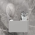 thumbnail image 2 of Xihbxyly Soporte para Artículos de Tocador, Soporte de Pared para Secador de Pelo, Diseño Compacto, Elegante Accesorio de Baño, Fácil Instalación, Solución para Organizar El Hogar, Material Plástico, 2 of 7