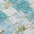 thumbnail image 2 of Dalyn Rugs Machine Washable Indoor/Outdoor Chantille Teal 8' x 8' Round Rug, 2 of 7