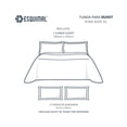 thumbnail image 4 of Funda de Edredón Duvet con Pompones y Fundas de Almohada Esquimal (Blanco - Negro, King Size XL), 4 of 7