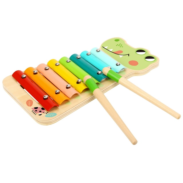 TOOKYLAND Wooden Alligator Xylophone Toy - 3pcs - Pretend Musical ...