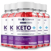 Bio Science Keto ACV Gummies, Maximum Strength, Original Powerful Formula (5 Pack)