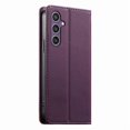 thumbnail image 2 of Funda Tipo Cartera de Cuero Sintético para Samsung Galaxy S24 Bloqueo RFID, con Ranuras para Tarjetas y Bolsillo para Efectivo, Cierre Magnético Fuerte Morado, 2 of 6