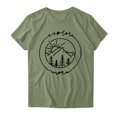 thumbnail image 2 of Gibobby Playera de Manga Corta Casual Suave Mujeres Casual Impresión Manga Corta Tops Blusa Cuello Redondo Casual Tee Túnica Camisas(Verde de menta,XL), 2 of 3
