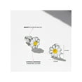 thumbnail image 5 of 925 Sterling Silver Enamel Daisy Screw Back Earrings for Toddler Girls Flower, 5 of 9