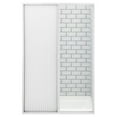thumbnail image 3 of RV Pleated Folding Shower Door and Frame | Sliding, Retractable, Wrinkle Free (White, 36" x 57"), 3 of 7