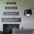 thumbnail image 2 of USS LA SALLE AGF 3 Vintage Aluminum Street Sign us navy ship veteran sailor rustic metal tin gift | Indoor/Outdoor | 30" Wide, 2 of 4