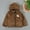 Brown, variant on Zwiiyzr 2024 Toddler Kids Baby Boys Girls Cute Bear Ear Fleece Hooded Jacket Coat Solid Color Winter Keep Warm Zipper Coat Outerwear Brown for 12-18 Months