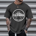 thumbnail image 3 of California Graphic Tees for Men 2026 Summer Casual Short Sleeve Crewneck T Shirts West Coast Streetwear, 3 of 5