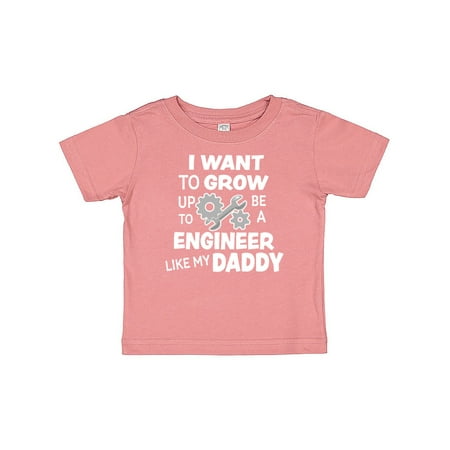 

Inktastic I Want To Grow up To Be a Engineer Like My Daddy Gift Baby Boy or Baby Girl T-Shirt