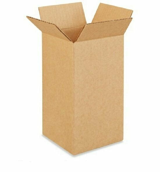 10 Pack 100% Recycled Visible Corrugated Cardboard Shoe Storage Boxes 13"x9"x5" 
