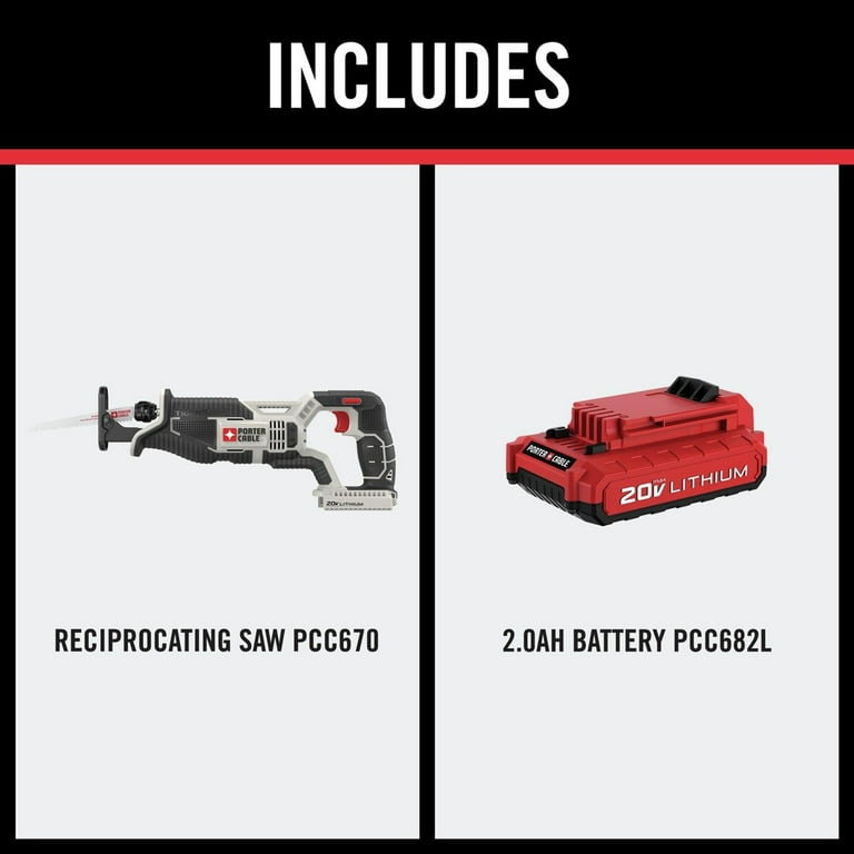 Porter cable sawzall battery sale