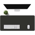 thumbnail image 4 of Black Game Large Mousepad 31.5x11.8 Inches Long Solid Color Keyboard Mat XL Large Extended Desk Pad for Office Home Work Game BDXPMN279, 4 of 6