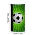 thumbnail image 3 of Soccer-Themed Beach Towel And Microfiber Beach Bath Towel And Soccer Party Decorative Towel And Size 55 X 28 Inches, 3 of 6