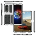thumbnail image 2 of Samsung Z Fold 4 Rugged Full-Body Case, Metal Bumper Built-in Screen Protector&Kickstand,Dustproof Drop-Proof,Full Body Protection Heavy Duty Military Cover For Samsung Galaxy Z Fold 4, Silver, 2 of 7